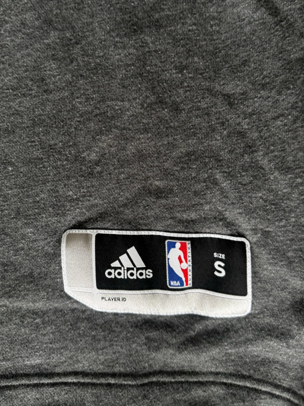 adidas Gray Tee with Black Logo Patch and Accents - Picture 3 of 4